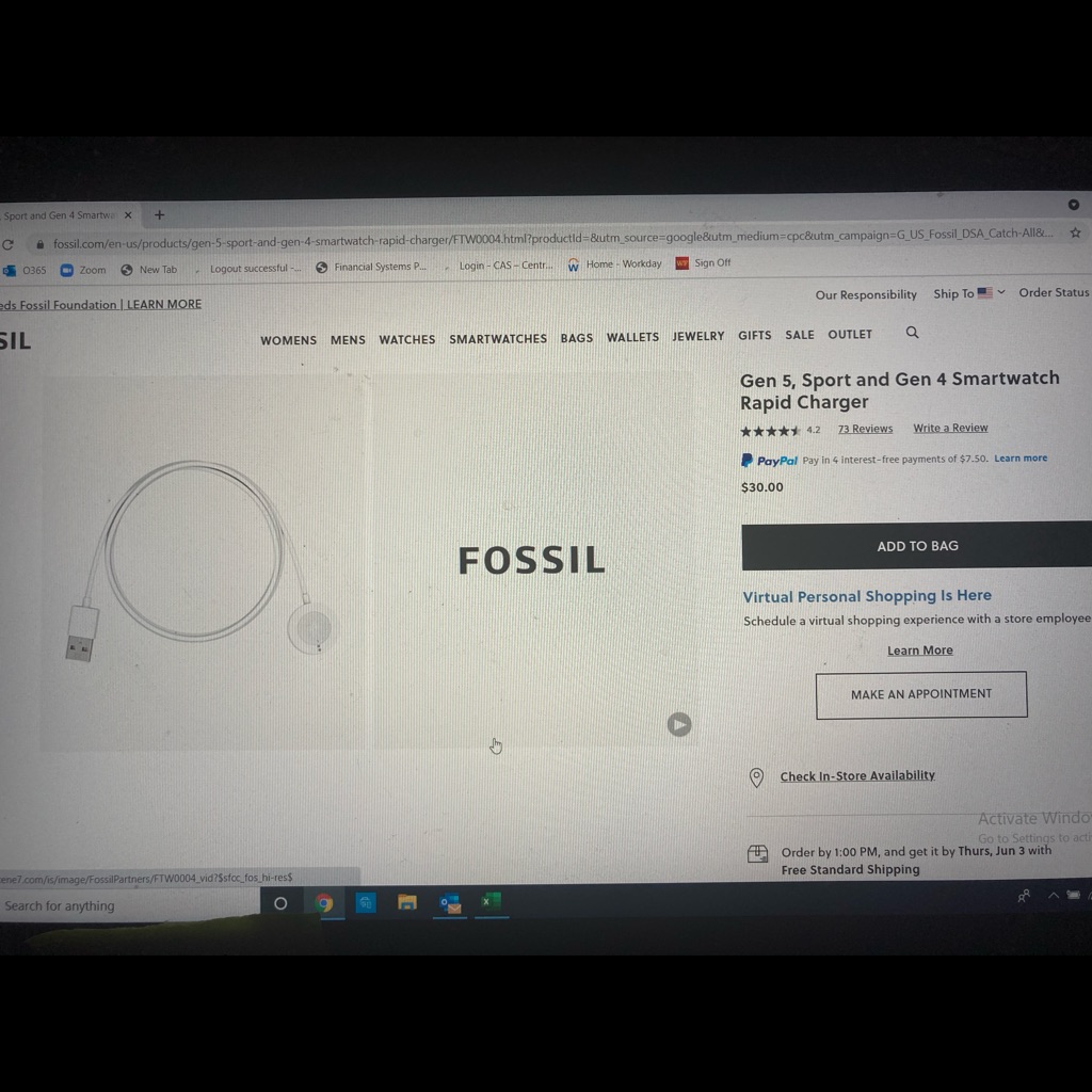Fossil Smart Phone Rapid Chargers